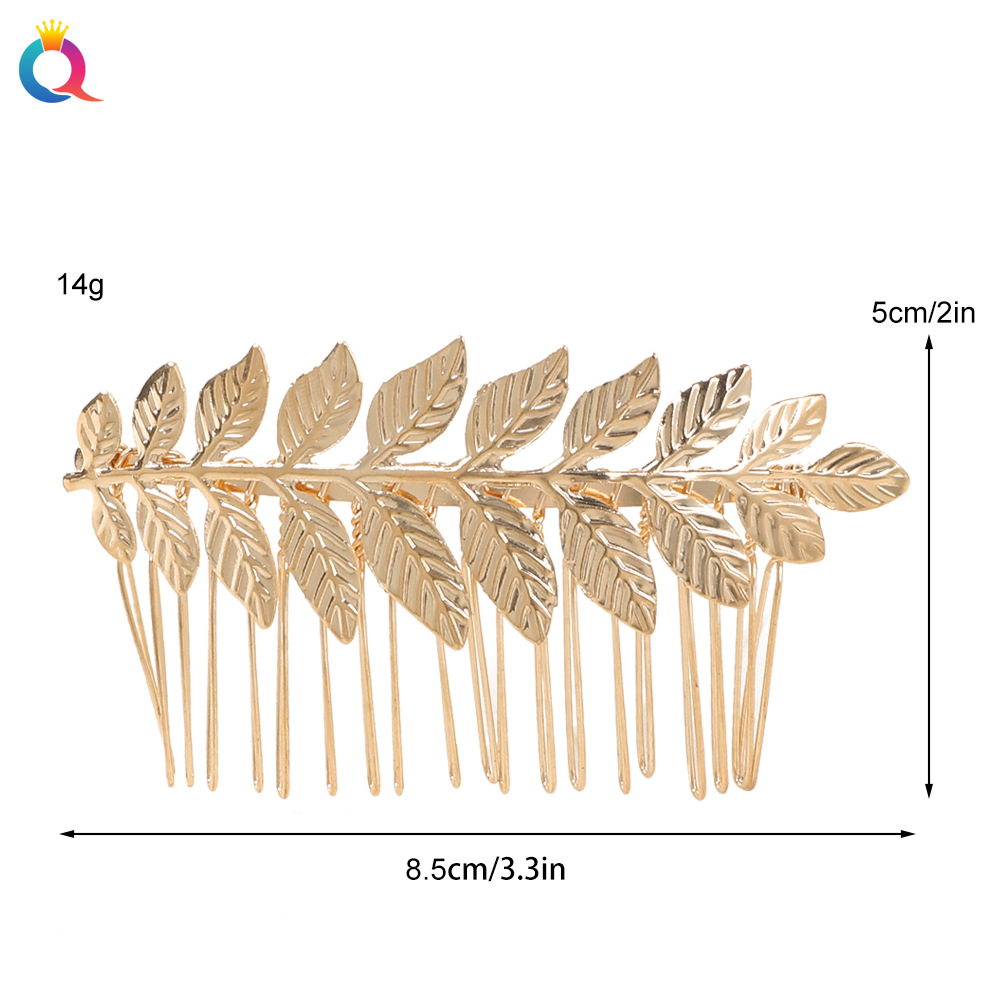 Simple Style Leaf Metal Hair Clip Hair Combs 1 Piece display picture 2