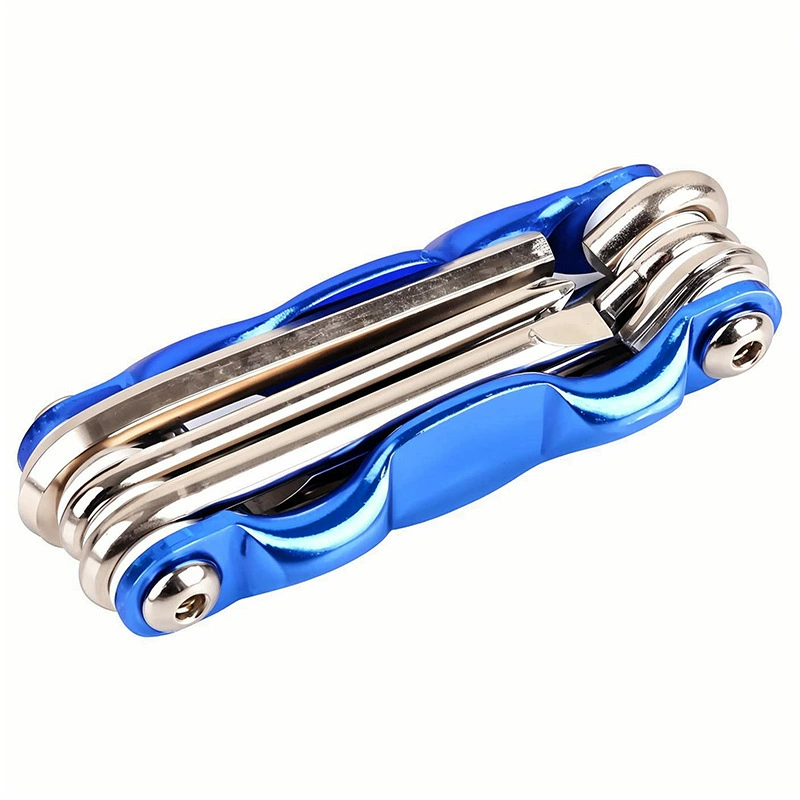 Многофункциональный инструмент для ремонта и разборки на открытом воздухе, портативный складной шестигранный ключ с плоской головкой, шестигранный ключ с цветком сливы