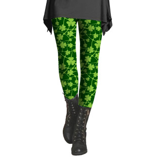 Jump big one size spring Irish St. Parrick wide waist tights digital printing women's yoga fitness pants