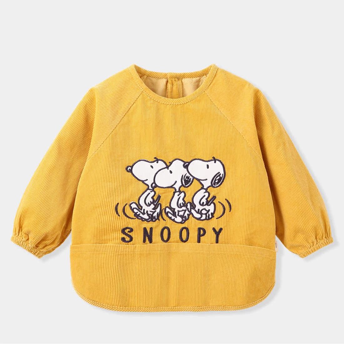 寶寶吃飯罩衣男女兒童純棉圍裙畫畫衣圍兜防水反穿衣長袖護衣春秋