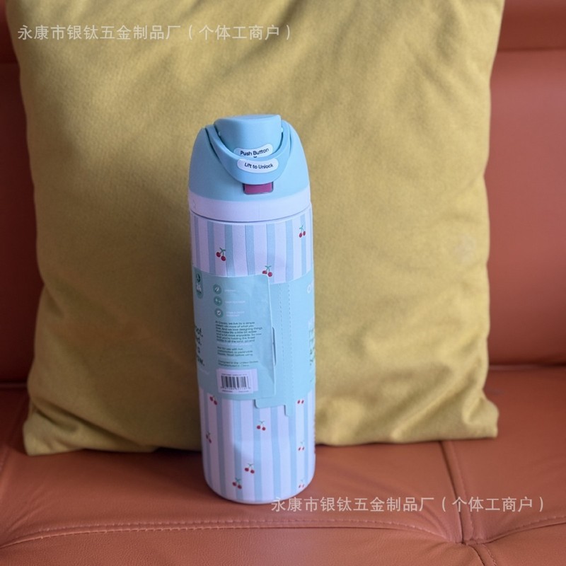 24oz印花新款跨境亚马逊热销owala不锈钢真空户外运动水壶随手手|undefined