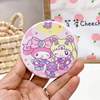 Cartoon small handheld double-sided round mirror, new collection