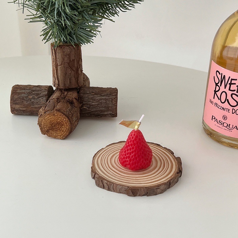 いちご香薫ろうそく誕生日プレゼントプレゼントプレゼント寝室のテーブル装飾小物ins風かわいい|undefined