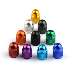 Multi-colored Car Tire Aluminum Bullet Head Valve Cap Modification Car Valve Cap Sedan Dustproof Cap