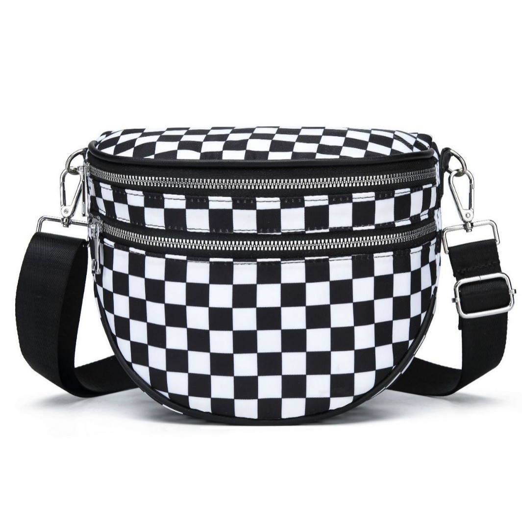 In Stock Women's New Fashion Versatile Oxford Cloth Large Capacity Shell Shoulder Bag Lightweight Crossbody Sports Bag - Thumbnail 5