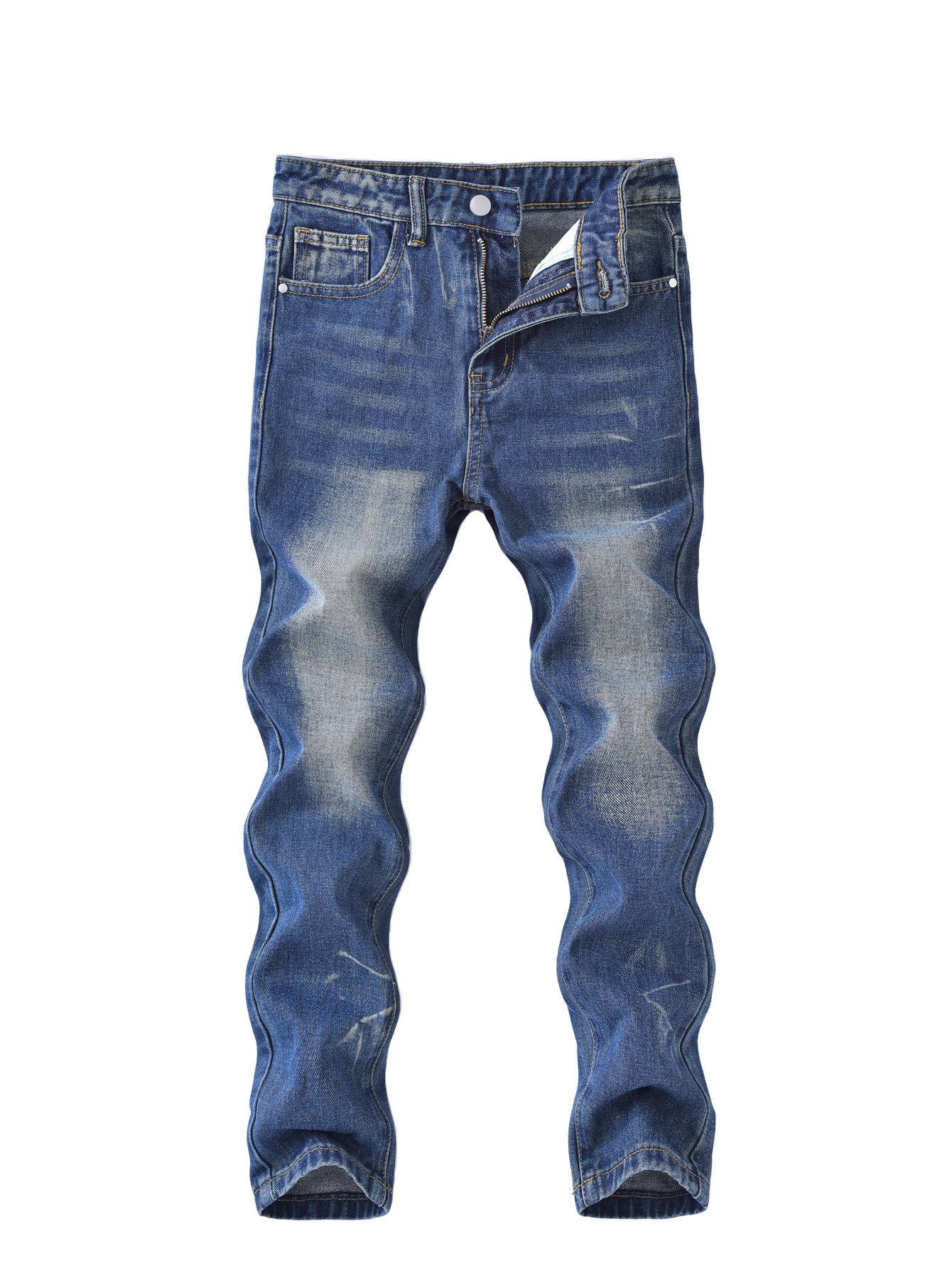 Ripped Jeans For Boys Casual Trousers Trendy Fashion Spring Autumn Trendy Kids' Clothing For Older Children_voghion.com