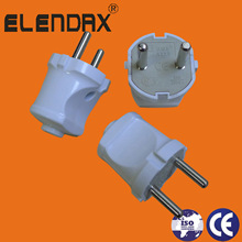 欧式欧规插头二极无接地欧式电源插头 4.0mm德标公插头