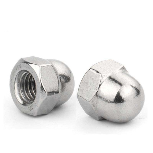 304 stainless steel hex nut flat head nut one-piece nut screw cap wholesale M3/M4/M5/M6