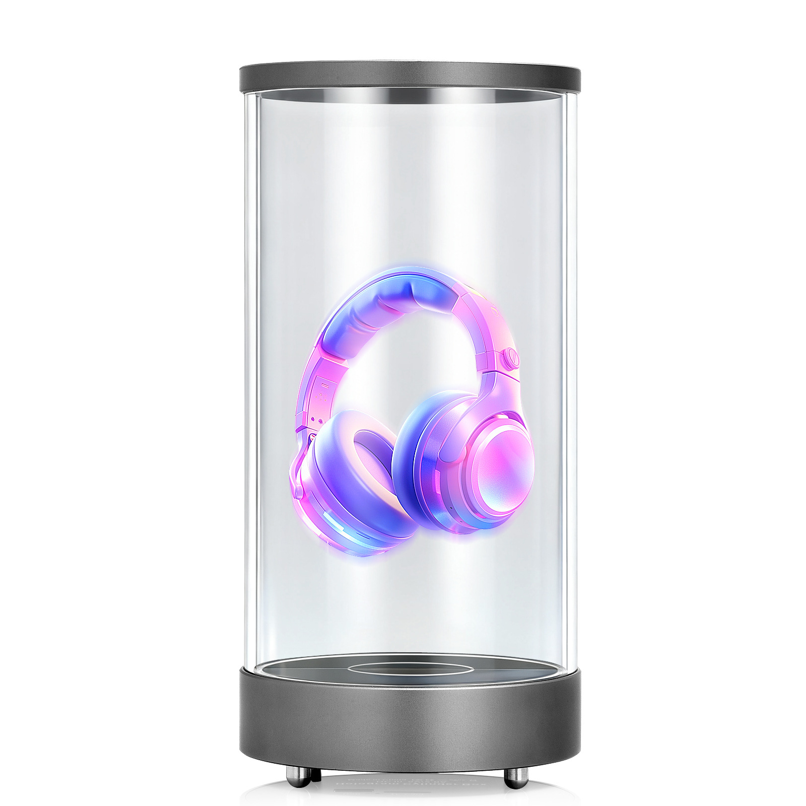 FYD-09 7寸智能数字人展示柜AI全息仓带WIFI支持远程投放2D3D广告