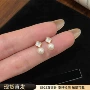 天然百搭s925四叶草耳钉