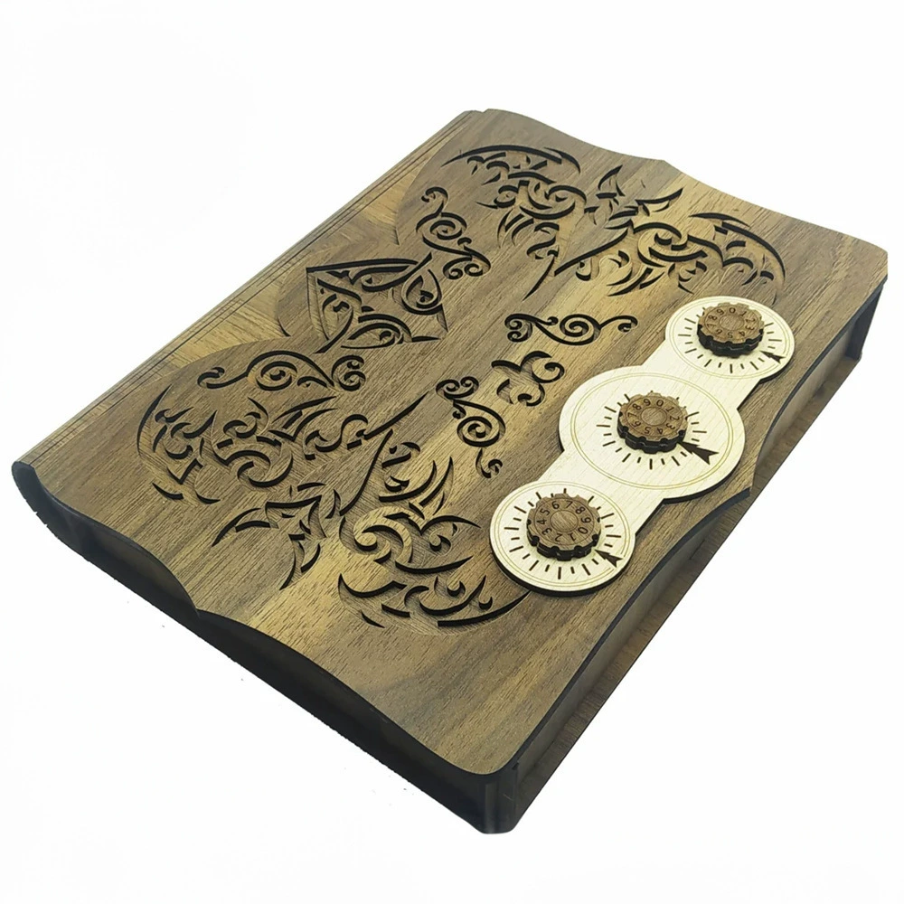 Популярный деревянный ящик для хранения с кодовым замком в виде клювика, объемный декоративный элемент для Хэллоуина и Пасхи