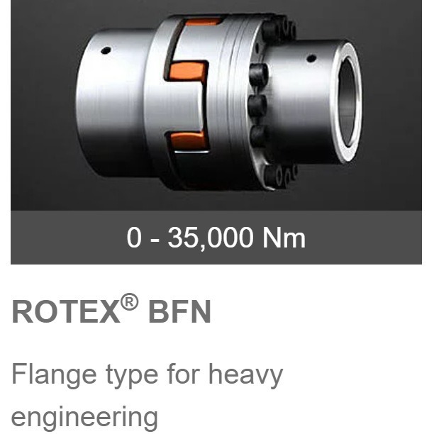 德国KTR-ROTEX-BFN型单法兰梅花联轴器Flange type for heavy eng