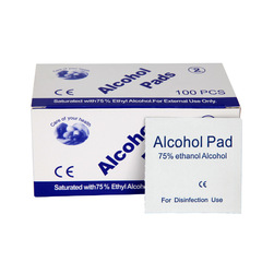 Disinfectant alcohol cotton pads for one-time use, manufacturer, mobile phone and tableware sterilization, emergency disinfection cotton pads, wet wipes, box of 100 sheets