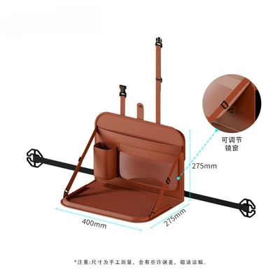Car table board table, portable table for sports seats - orange