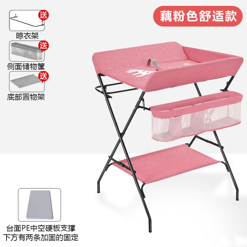Tabla de pañales tabla de cuidado infantil portátil multifuncional plegable para bañarse tabla de toque de cambio de pañales en la cama del bebé