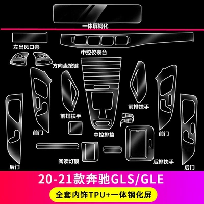 Mercedes-Benz Gle350/Gls450/Gls480 Center Console — Car interior film