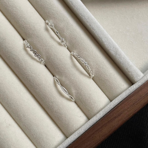 Minimalist style love stacking rings for women, niche design, plain rings, high-end, non-fading, fashionable and versatile rings