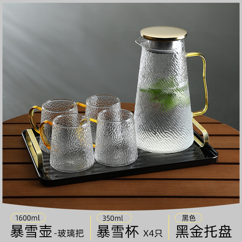 tetera de agua fría, vidrio resistente a altas temperaturas, tetera de té fría de jugo de fruta de gran capacidad, botella de agua hervida, tetera de té doméstica resistente al calor a prueba de explosiones image 17