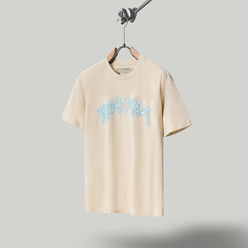 Travis de manga corta M mark Scott pequeño pato amarillo cactus relámpago rap tour TS pareja conjunta camiseta de hip-hop