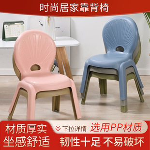 Yufeng new thickened children's plastic backrest chairs kindergarten student chairs tables and chairs on behalf of cross-border export manufacturers