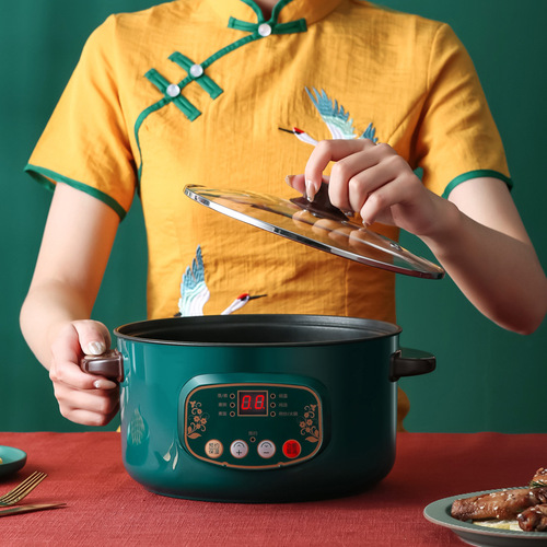 [Selected] Multifunctional electric cooking pot, small student dormitory noodle cooking, mini hot pot, household electric cooking pot all in one