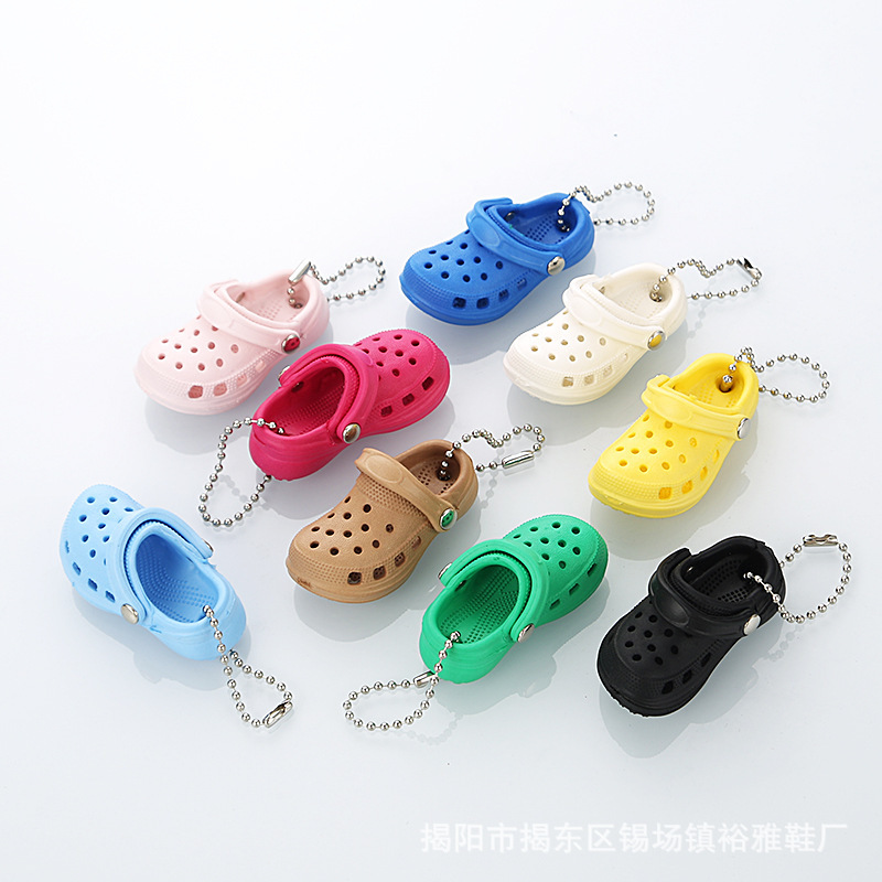 New Fit Hole Shoes Mini Decorative Buckle Small Shoes Keychain Shoe Flower DIY Cute Mini Three-dimensional Shoe Buckle