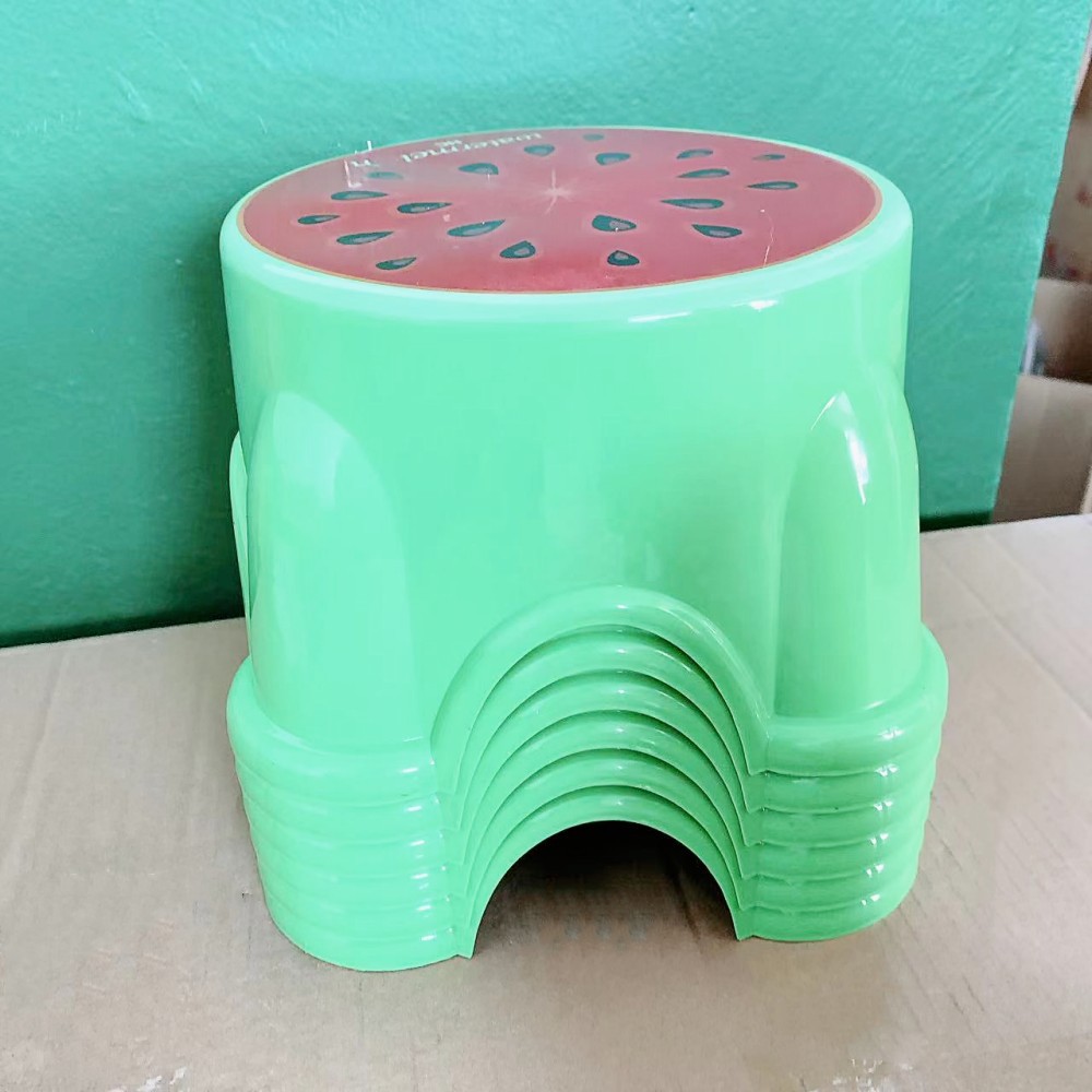 Al por mayor engrosada de plástico taburete de fruta taburete para niños creativo de dibujos animados adulto lavado de pies zapatos cambiando taburete bajo Banco móvil image 5