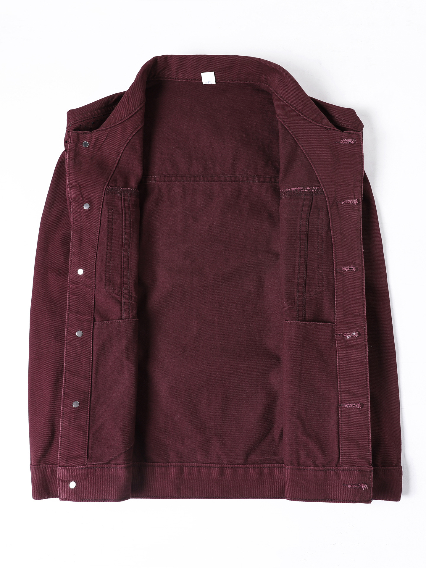 Chaqueta Vaquera con Pedrería Brillante de Algodón, Corte Holgado, Transpirable para Uso Casual