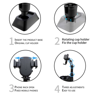 Large Insulated Cup Holder, Car cup holder/beverage holder