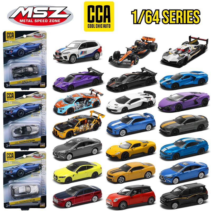 Genuine CCA Caipo Car Model Zoom Small Scale World Famous Car Shock-absorbing Alloy Mini Toy Collection