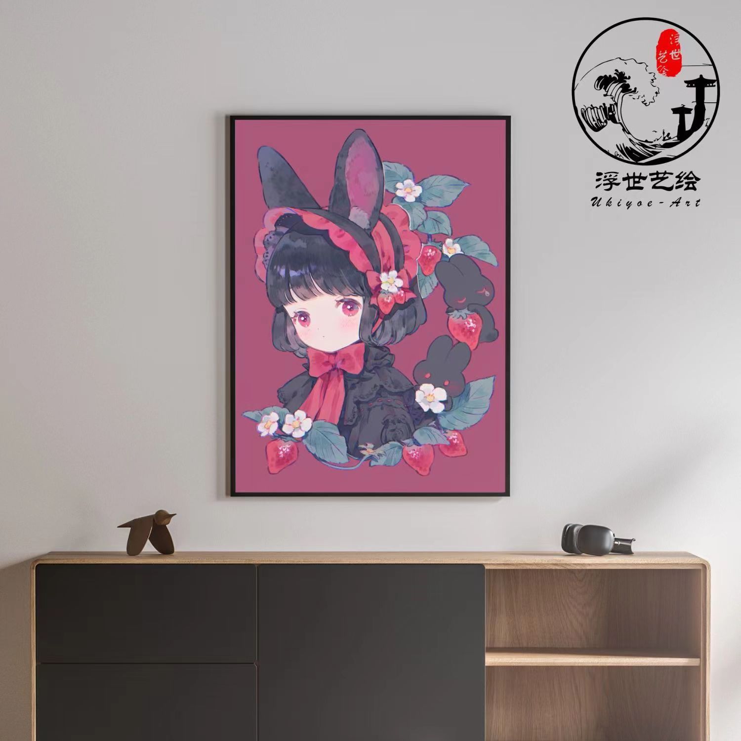 DIY pintura al óleo digital para colorear pintura linda chica corazón secundaria japonesa dibujos animados ins graffiti hecho a mano