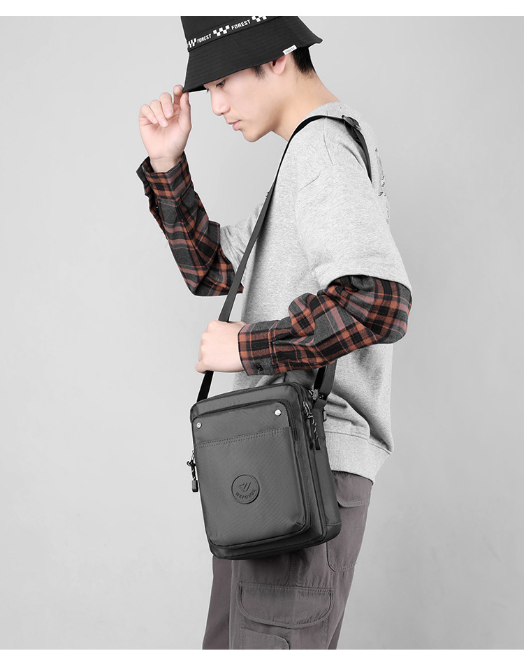 The new cross-border travel crossbody men's bag trend, single-shoulder bag, large-capacity casual men's single-shoulder small cross bag undefined