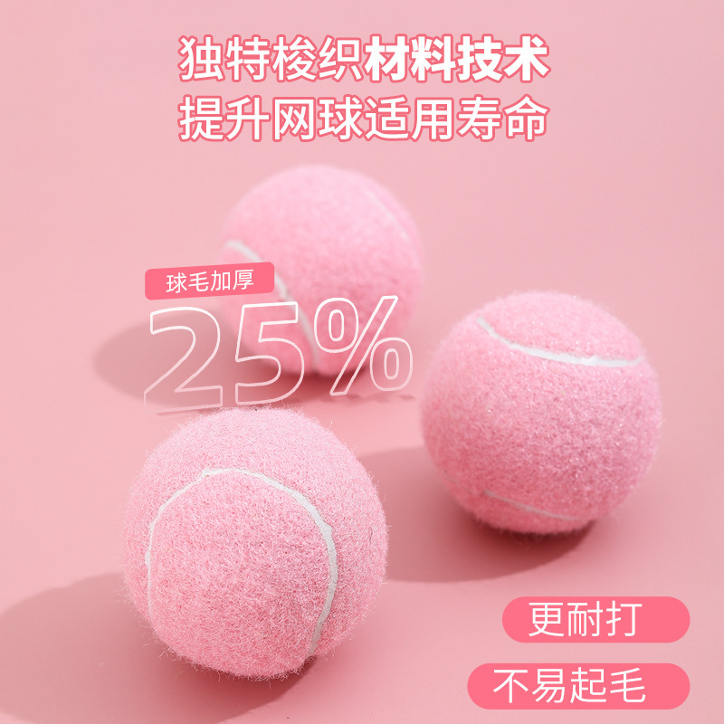 Limited Pink Tennis Multi-Court Balls 2 Combination Training Practice Indoor Outdoor Fitness Tennis