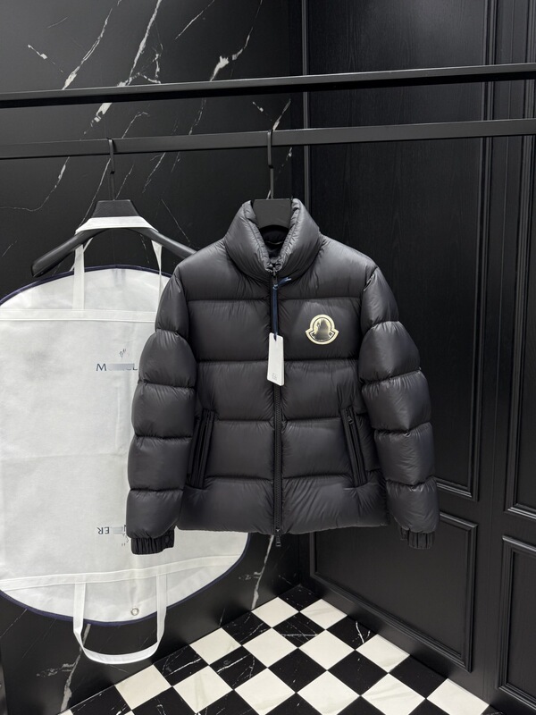 正确版本羽绒服蒙家高版本立领大标白鸭绒保暖羽绒外套夹克男女款|undefined