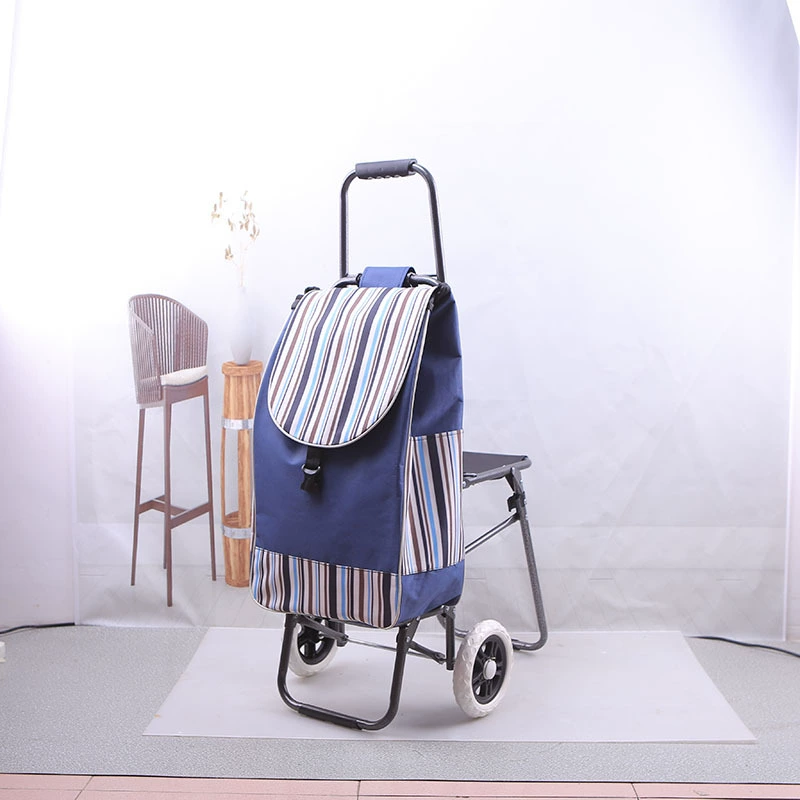 Новая модель складной тележки для багажа с сиденьем для пожилых людей, для подъема по лестнице, портативная тележка для покупок, ручная тележка, маленькая тележка