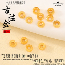 925银镀金实心小隔珠隔片垫片手工diy手串串珠编绳手链银饰配件