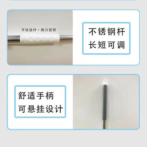 Automatic Washable Wet and Dry Dual-use Sponge Mop Household Lazy Person Easy Storage Flat Absorbent Sponge Mop