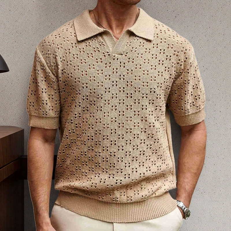 Трансграничные мужские европейские и американские мужские повседневные вязаные свитера модные ласточкин хвост воротник