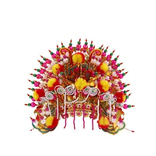Straight Buddha hat copper leather white beads phoenix crown drama helmet copper leather plate beads red phoenix crown traditional craft phoenix crown hat