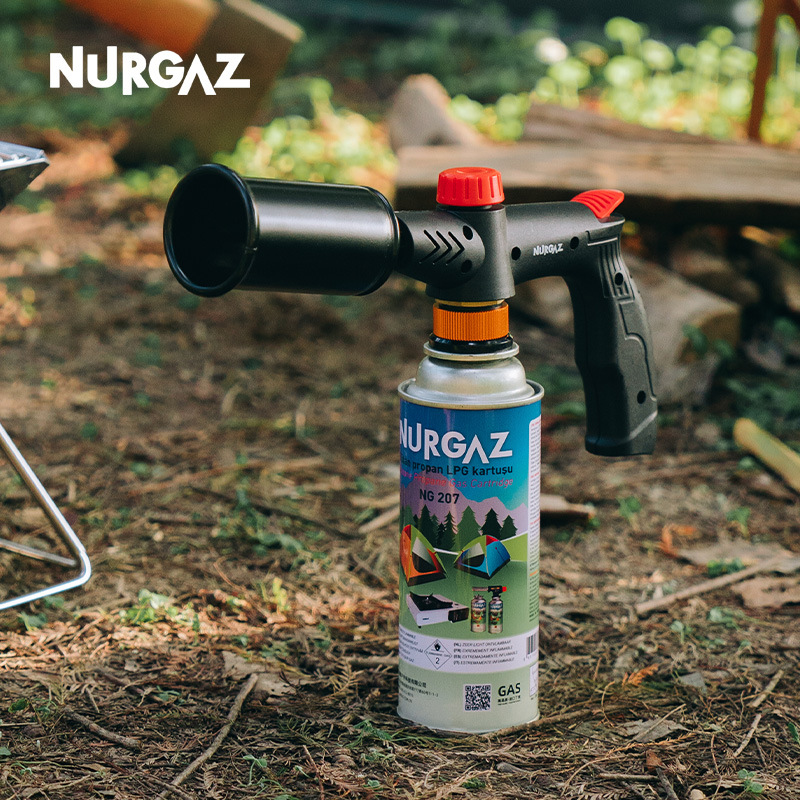Estufa NURGAZ pistola de fuego al aire libre de mano grande fuego encendedor fogata cabeza de la pistola de camping transfronteriza Venta caliente