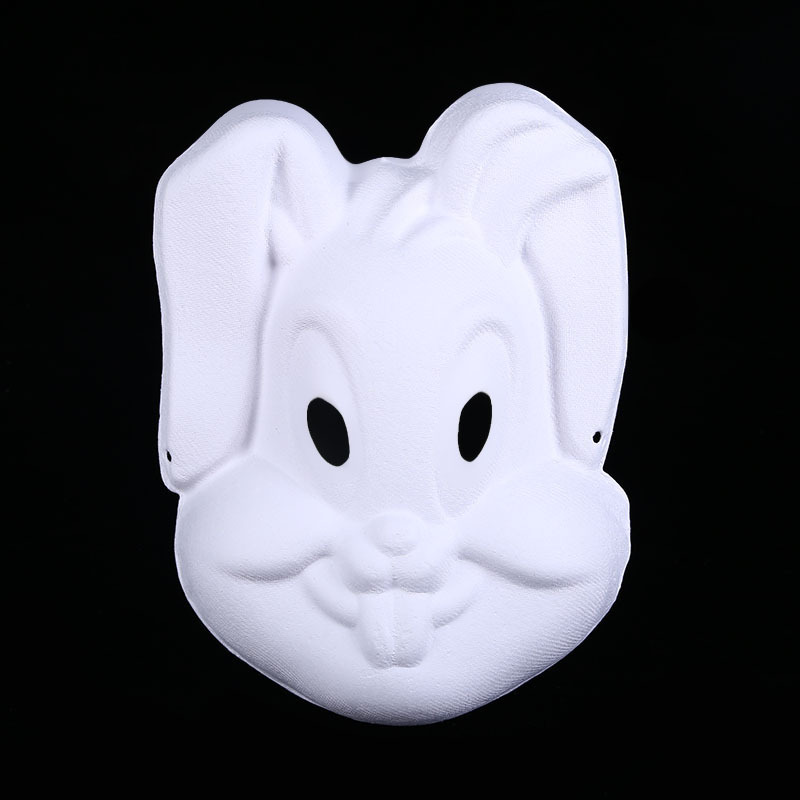 Máscara de zorro de papel maché – DIY, para pintura/teatro/Halloween