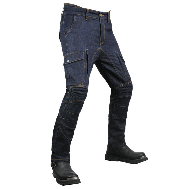 VOLERO K-2 pantalones vaqueros de la motocicleta de los hombres de cuatro estaciones de la motocicleta pantalones anti-caída kaudura equipo de protección de silicona