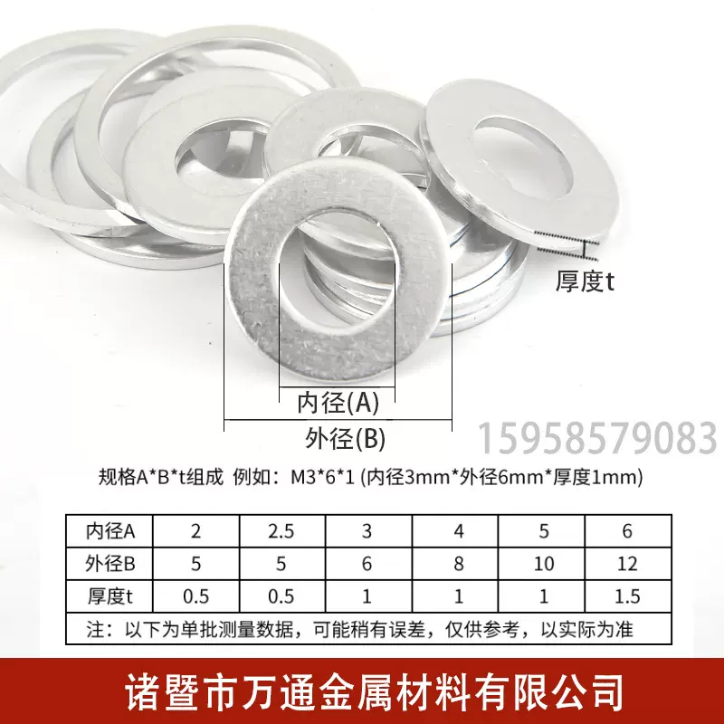 铝制垫片不锈钢垫圈船舱垫片气缸密封厂家直销可开增票诸暨万通