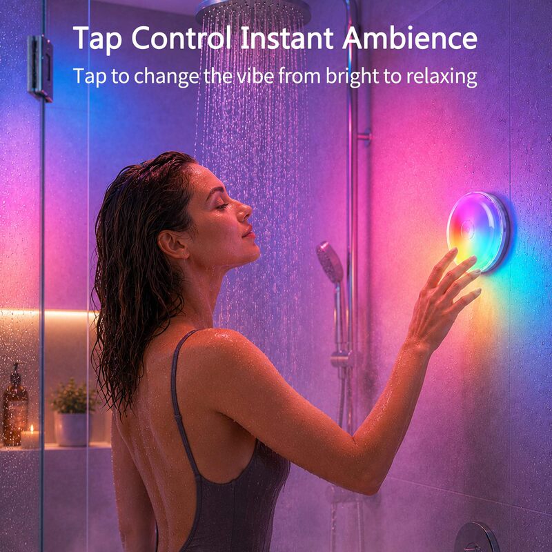 Wireless Remote Control Battery Operated Bath Light Built-in Shower Bathroom Decorative Light LED Rechargeable Ceiling Bulb Wireless Remote Control Battery Operated Bath Light Built-in Shower Bathroom Decorative Light LED Rechargeable Ceiling Bulb