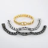 Аксессуар из нержавеющей стали, мужской ретро модный браслет, оптовые продажи, европейский стиль