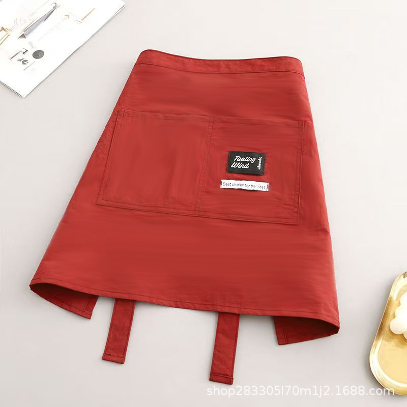 Delantal anti-salpicaduras de cintura de medio cuerpo de moda cocina hogar cocina ropa de trabajo para hombres y mujeres