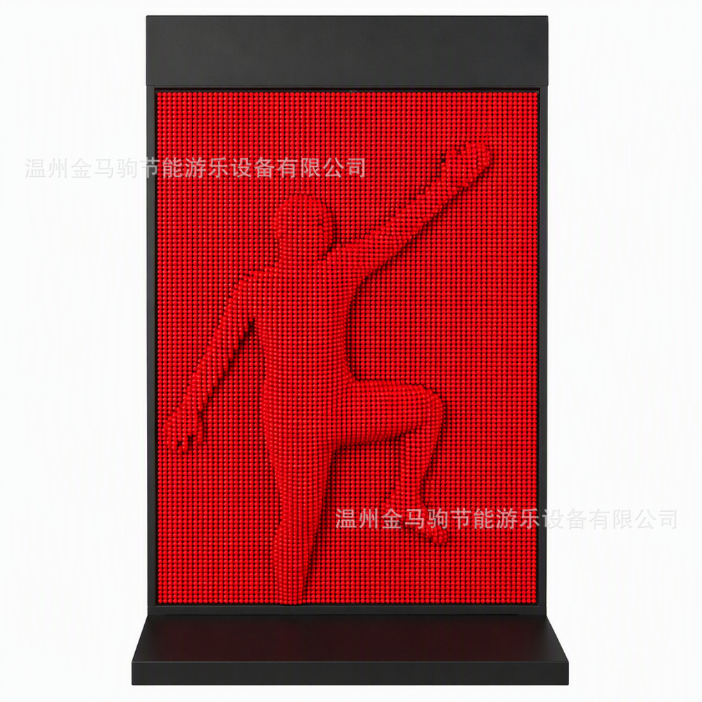 Internet-famous human body cloning printing wall, TikTok-style 3D needle-sculpture interactive wall, human body printer for amusement park
