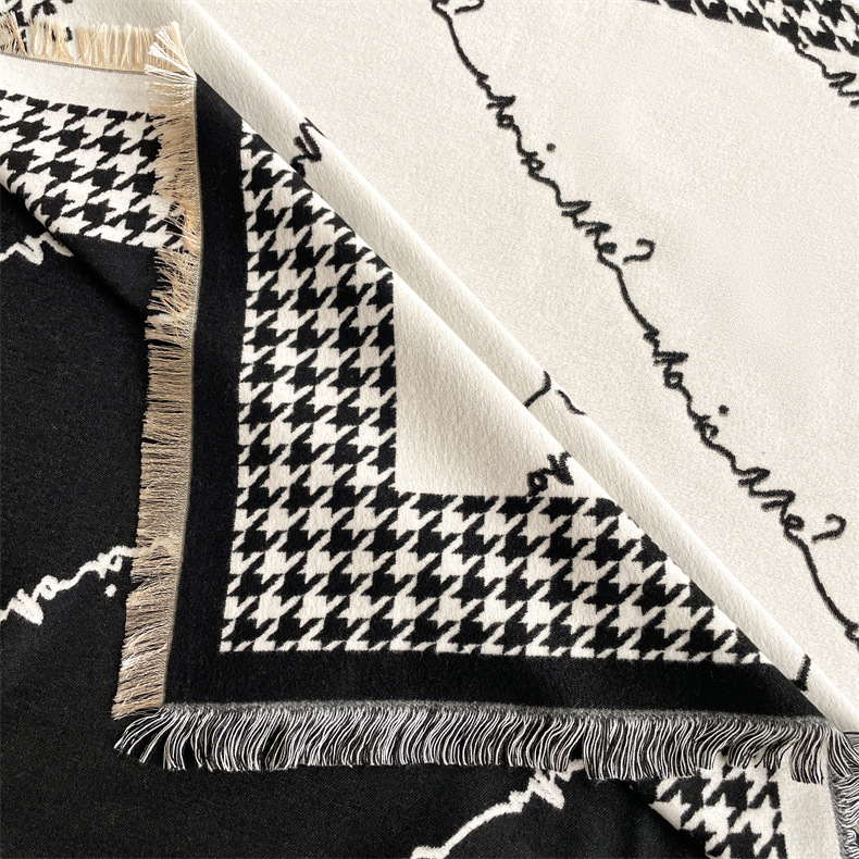 Autunno e inverno nuovo semplice ispessito imitazione cashmere scialle donna versione coreana versatile studente coppia caldo_voghion.com