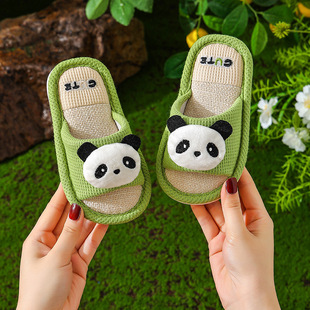Children's Linen Slippers for Boys Spring & Fall Indoor Home Use Non-Slip Spring Girls Baby Boys Summer Cloth Slippers