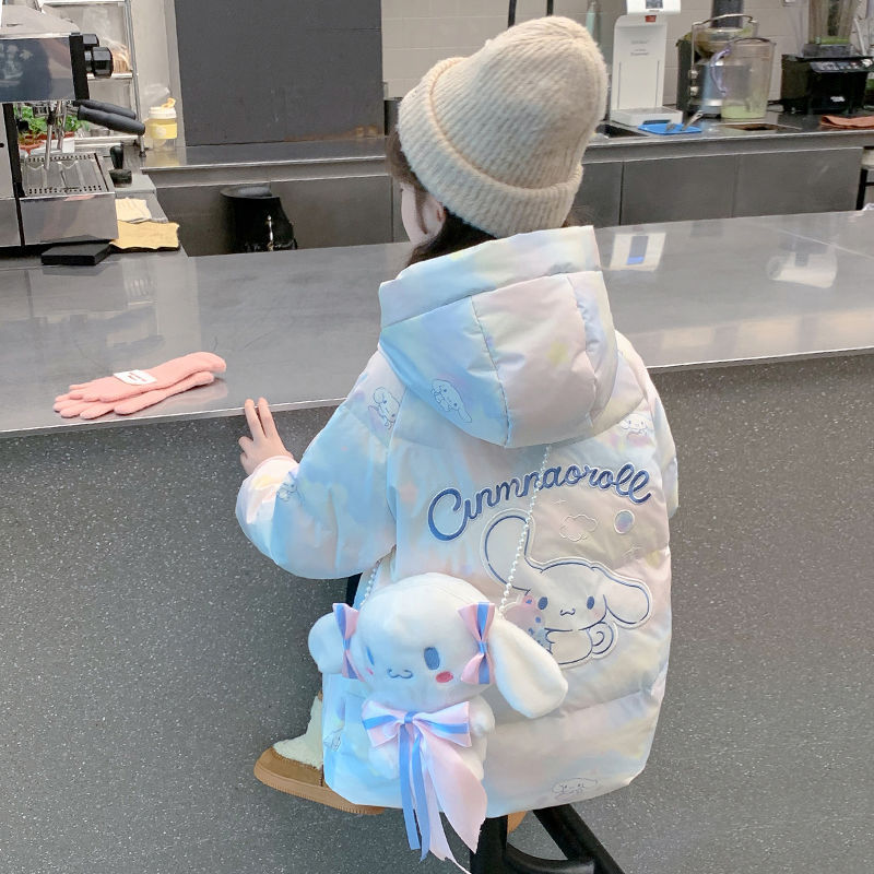 女童棉服冬季2025洋气新款儿童羽绒棉袄外套冬装小女孩玉桂狗棉衣